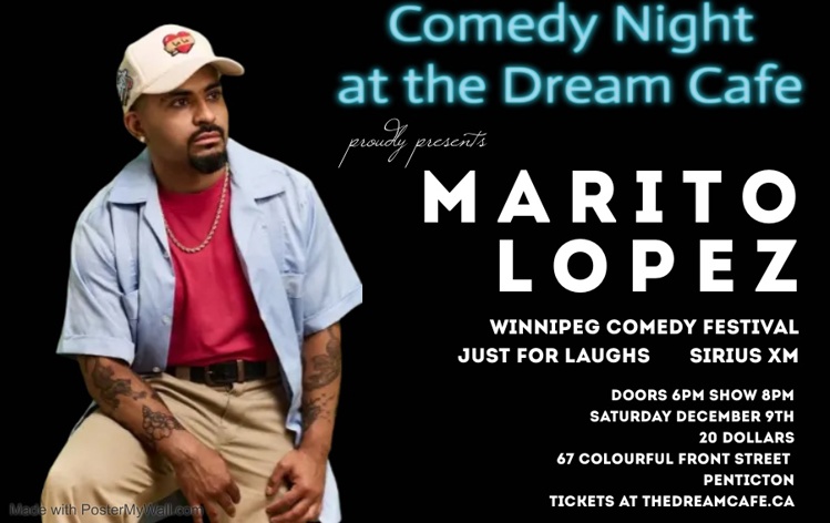 Marito Lopez Comedy Night at The Dream Caf Tickets SimpleTix