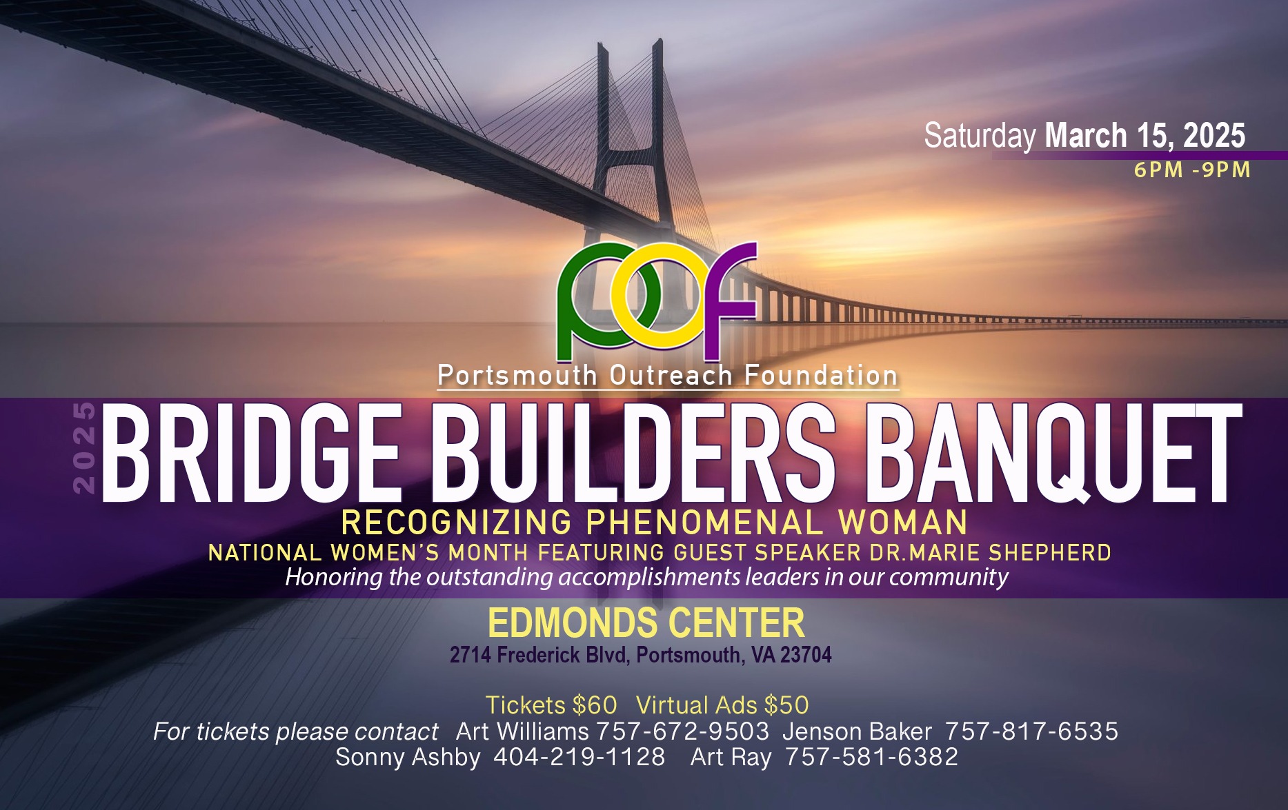 Phenomenal Woman/Bridge Builders Banquet 2025 Tickets Portsmouth