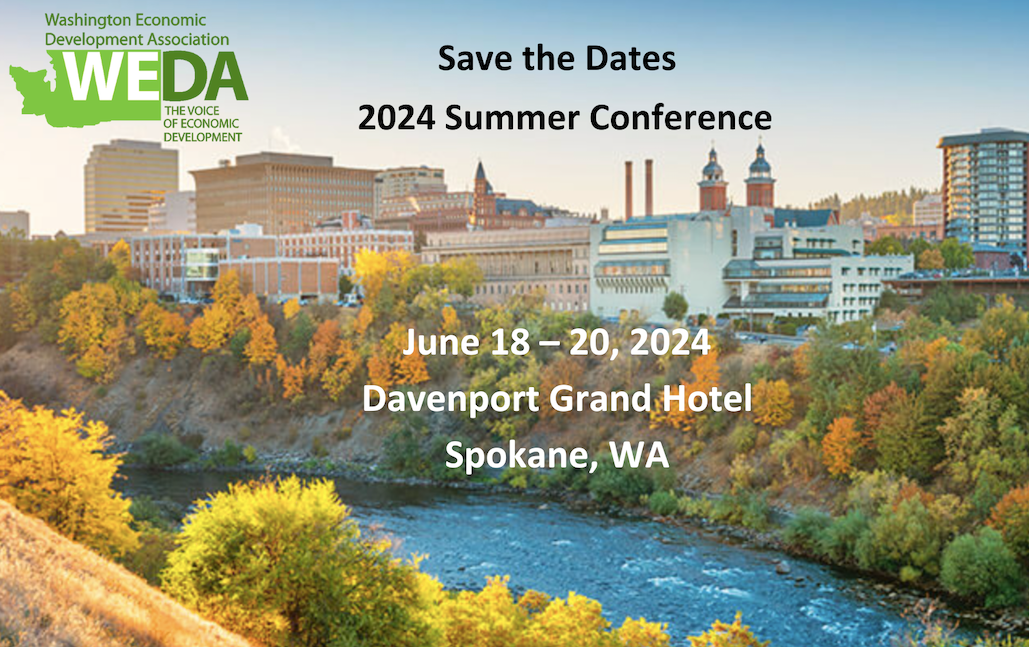 WEDA 2024 Summer Conference Tickets Washington Economic Development