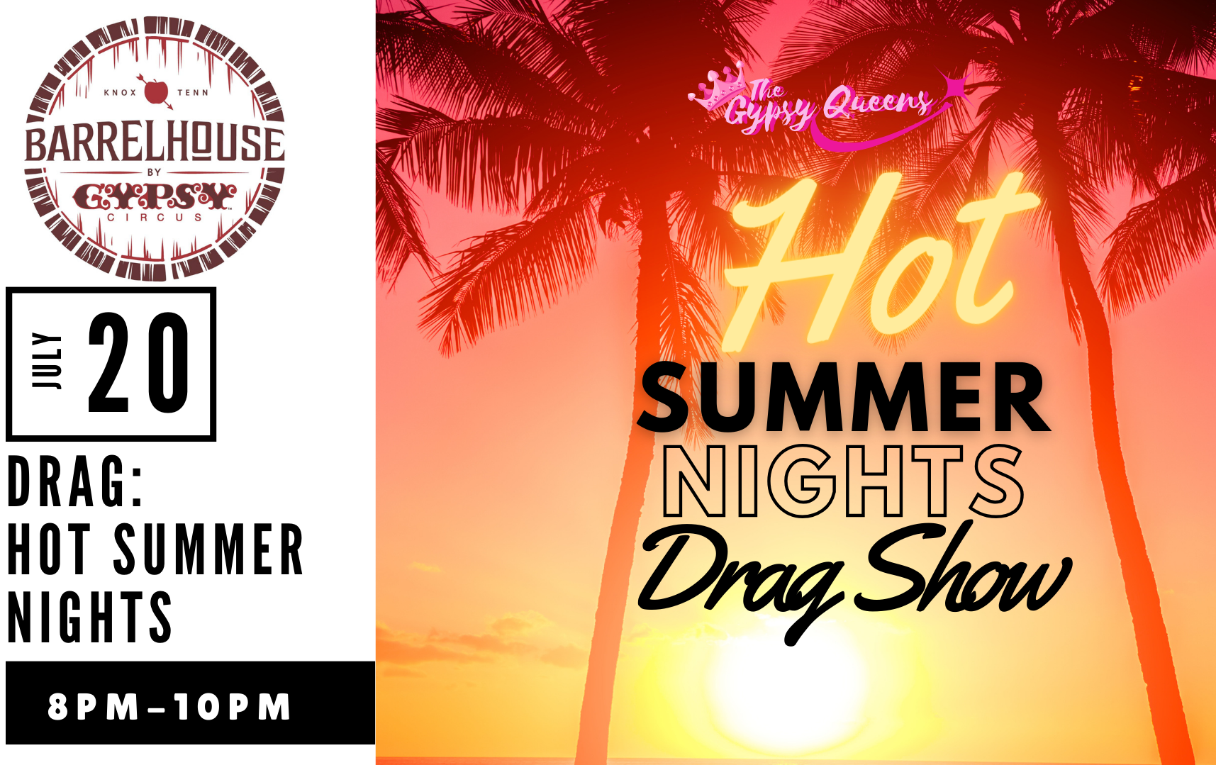 Hot Summer Nights Drag Show Tickets | Barrelhouse by Gypsy Circus