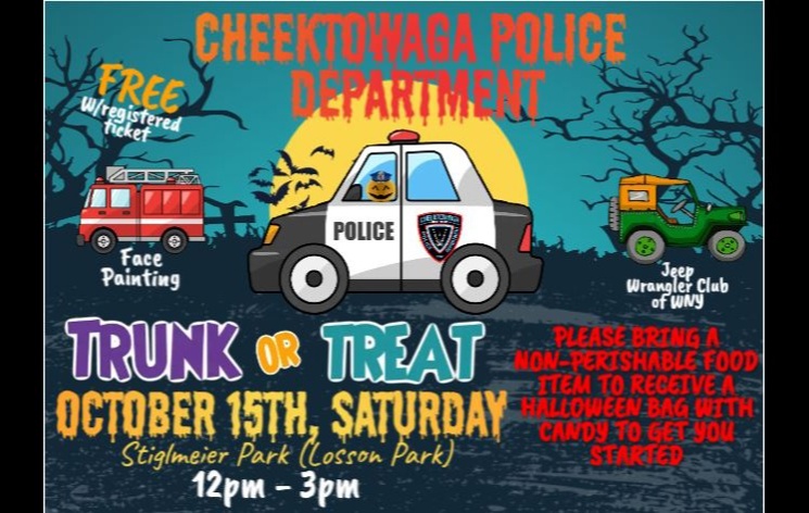 Halloween Trunk Or Treat Tickets | Cheektowaga Police
