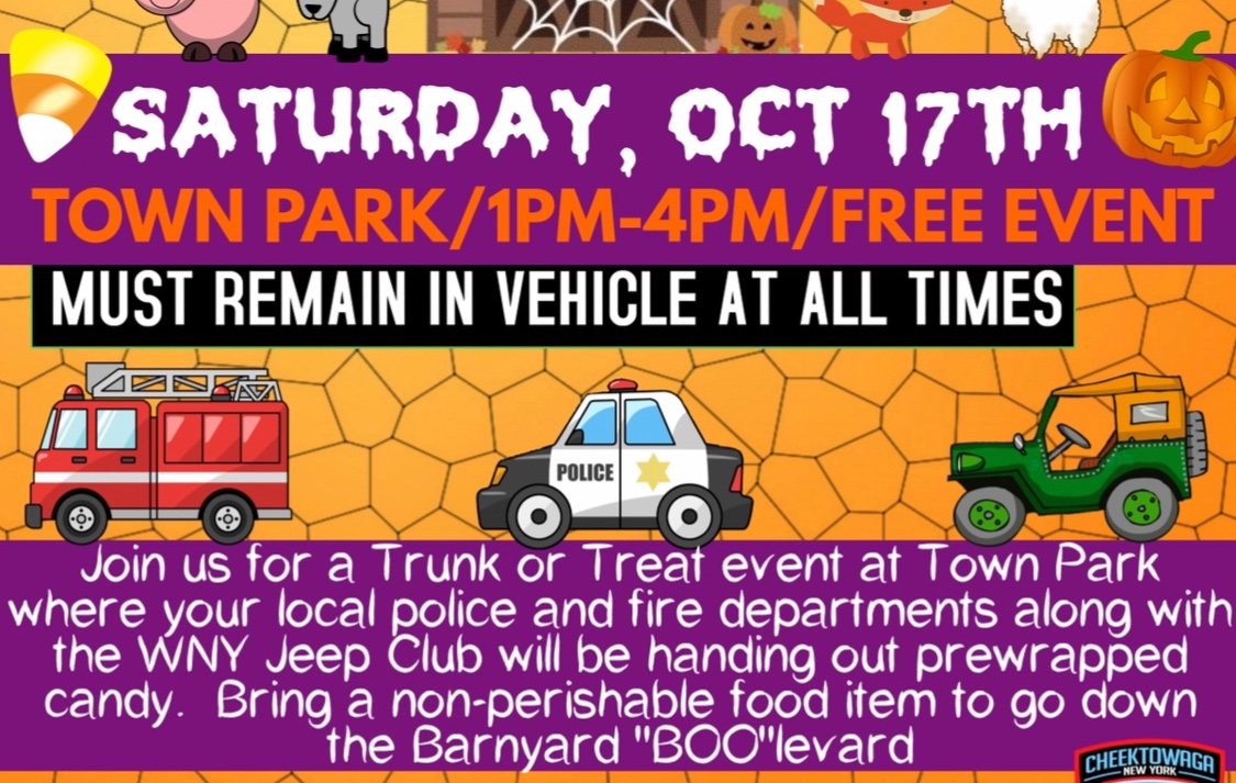 Cheektowaga Police Trunk Or Treat Drive-Thru Event