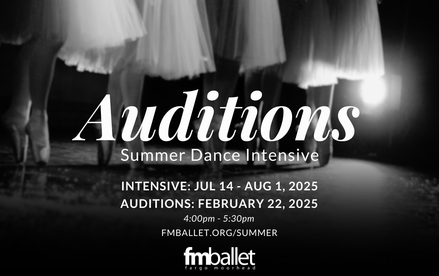 Summer Intensive 2025 Auditions Tickets FargoMoorhead Ballet