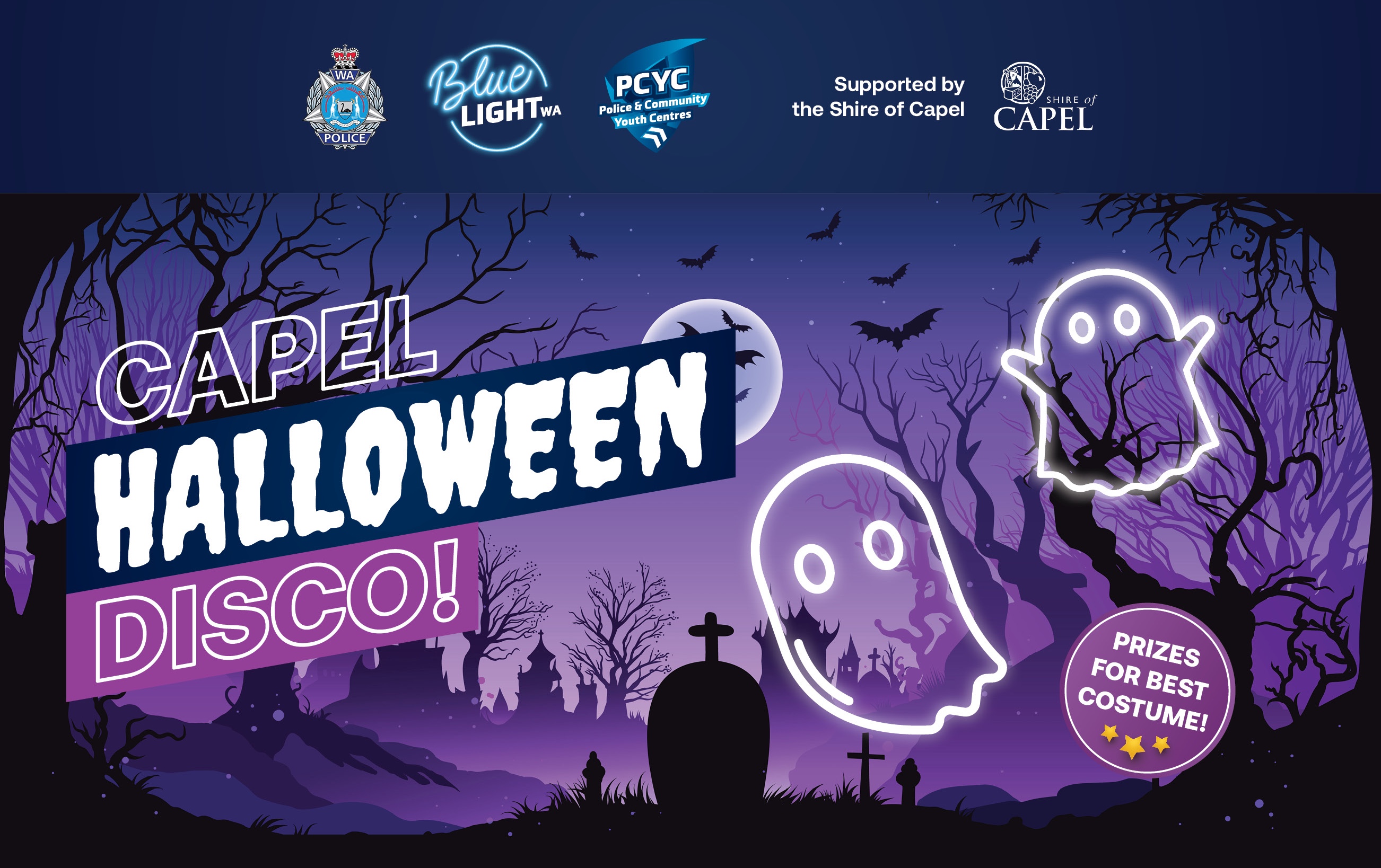 Capel Halloween Blue Light Disco Tickets | Blue Light - WA PCYC - Capel