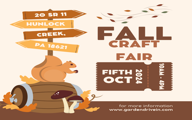 2024 Garden Drive-In Fall Craft Fair Vendor Registration