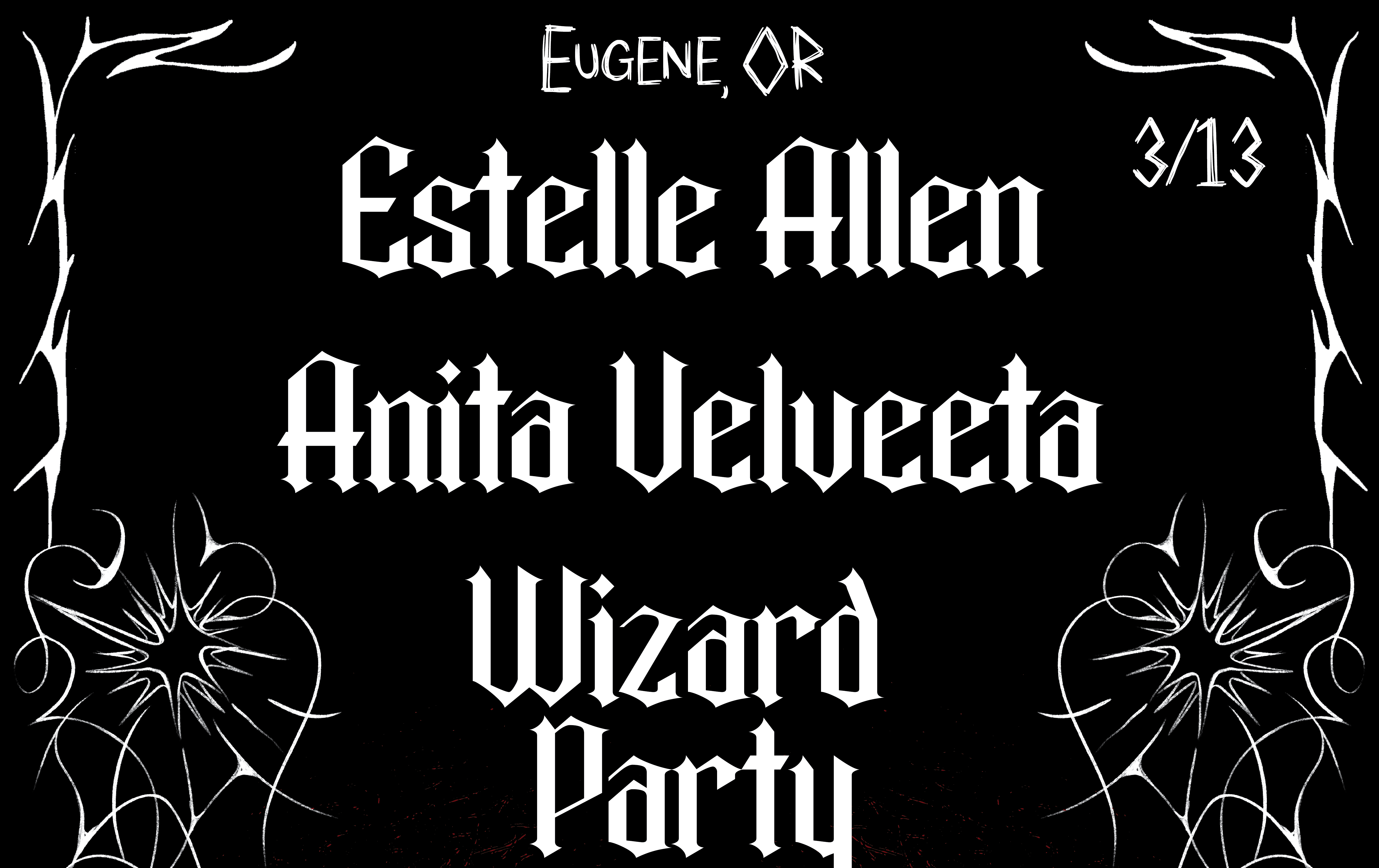 Estelle Allen W Anita Velveeta Wizard Party Tickets JOHN HENRY S Estelle allen w anita velveeta wizard party tickets john henry s