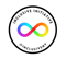 A rainbow colored infinity symbol
Description automatically generated
