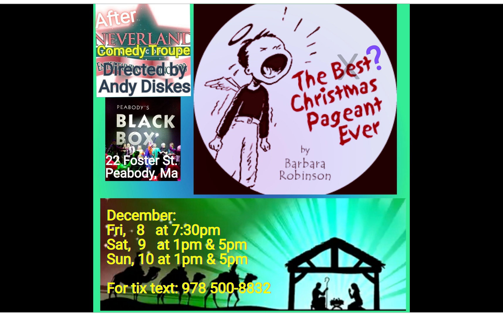 The Best Christmas Pageant Ever Tickets Neverland Theatre Company