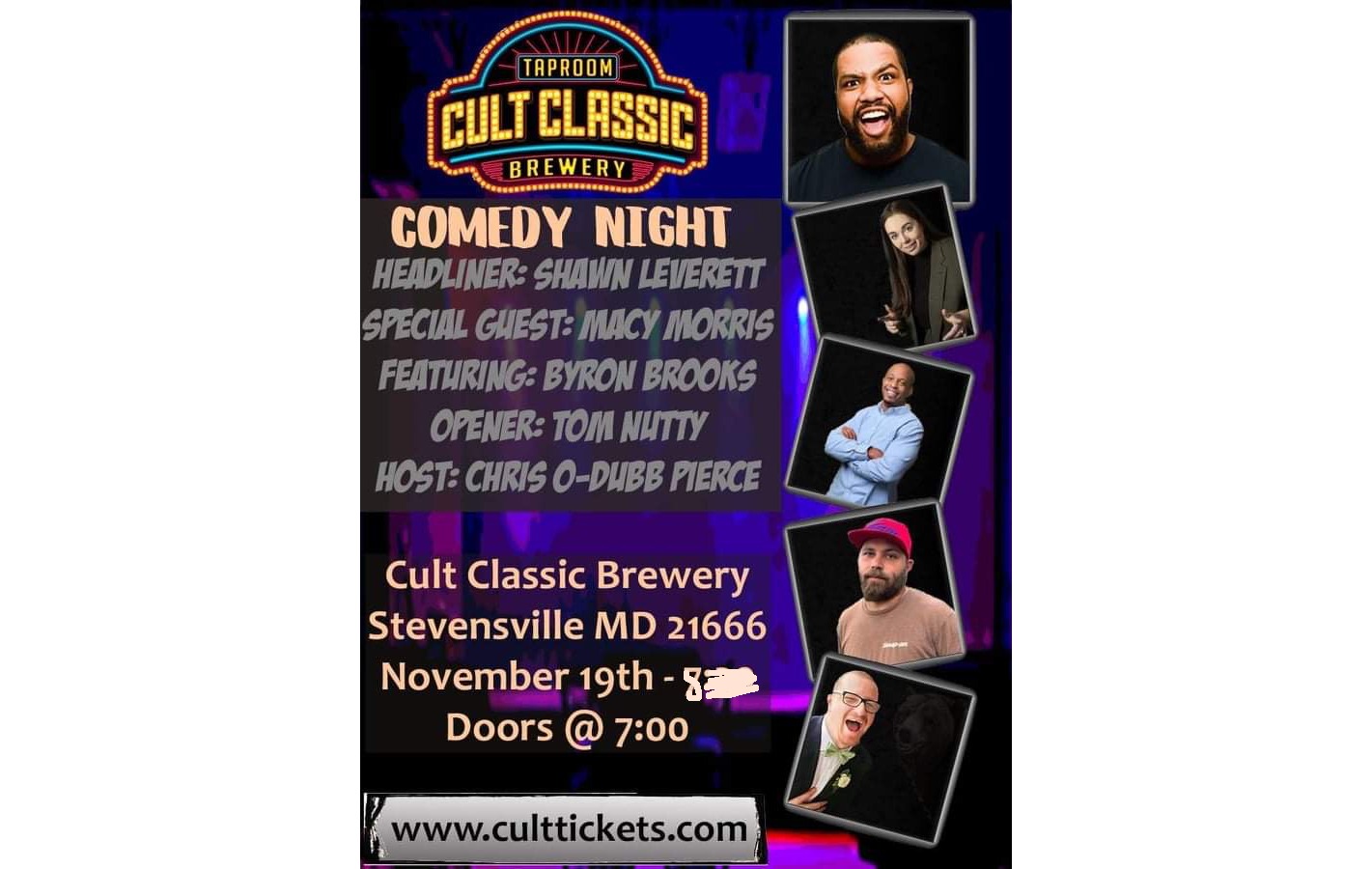 Cult Comedy Night Tickets | Cult Classic Brewing