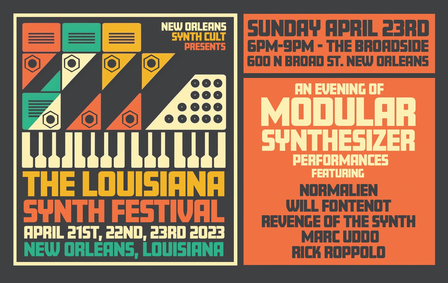 The Louisiana Synth Festival at Broadside An Evening of Modular