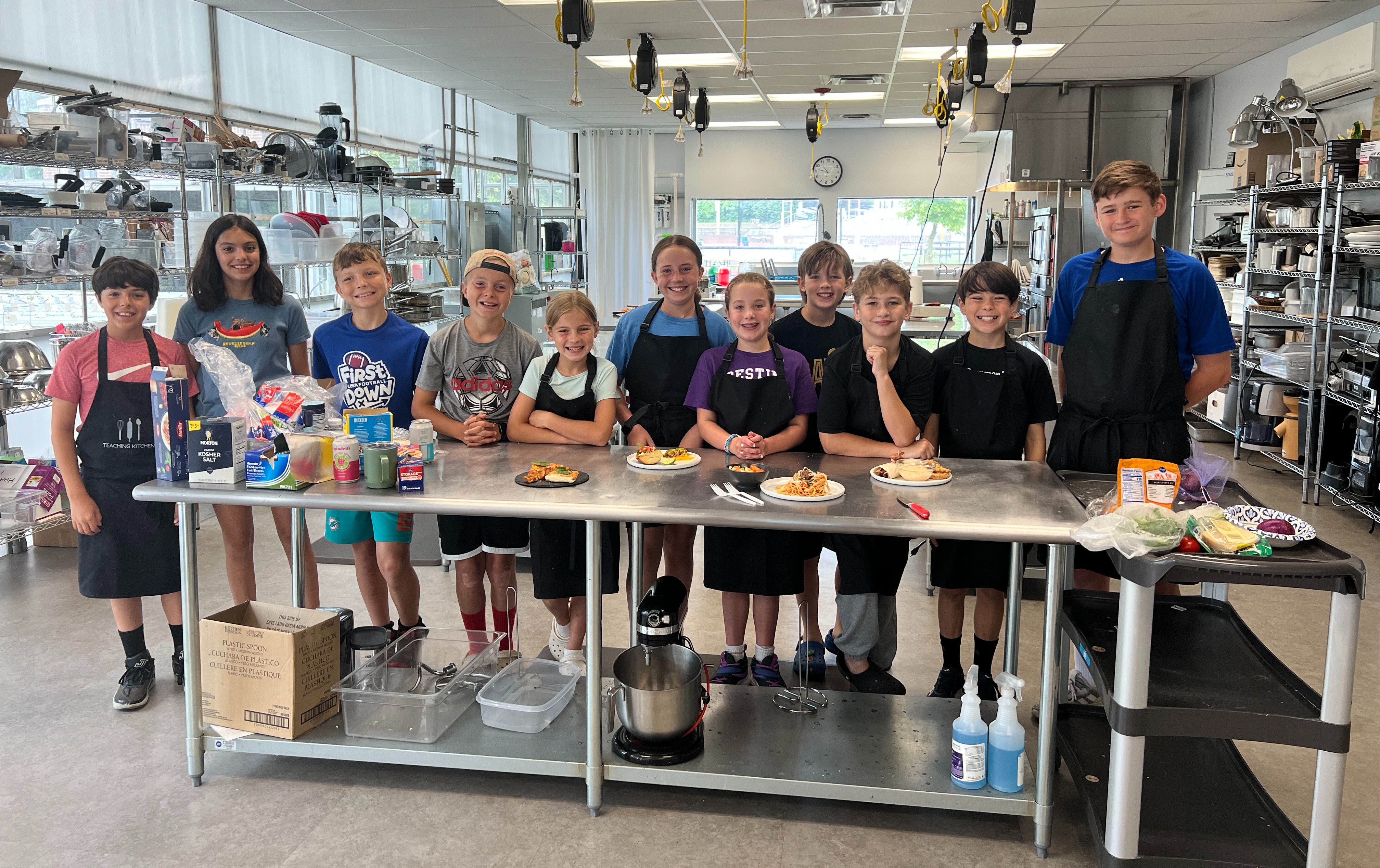 Kid's Culinary Boot Camp Day 1 Spring Break Tickets CHCA Teaching kitchen