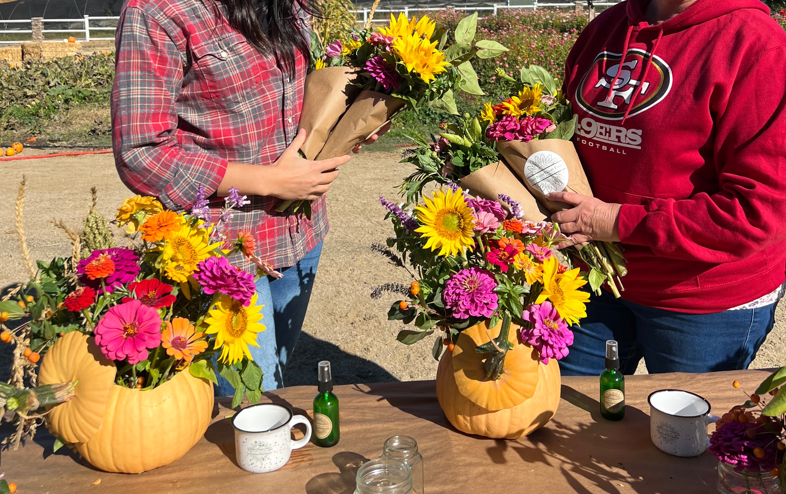 9.14 Fall Flower UPick and Pumpkin Floral Arrangement Class Tickets