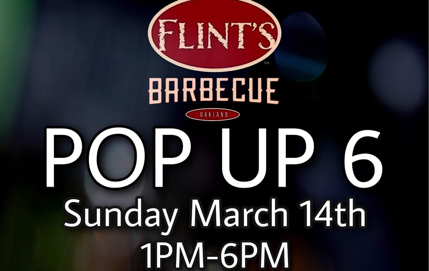 Flint's Barbecue Pop Up 6 (Pick Up Only)