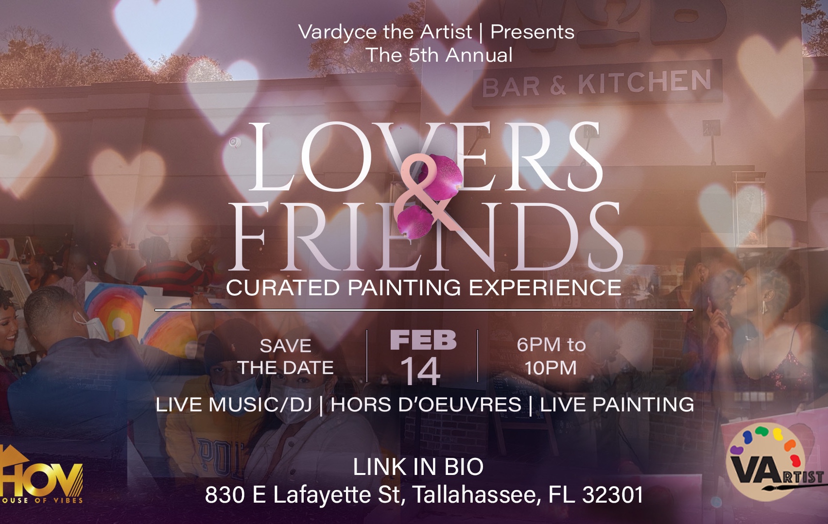 5th Annual Lovers Friends Paint Vibes DInner Party Tickets