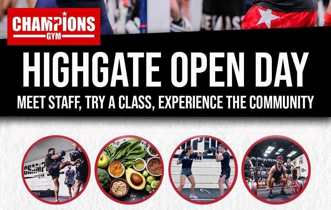 Champions Gym Open Day Highgate Tickets Champions Gym Pty Ltd