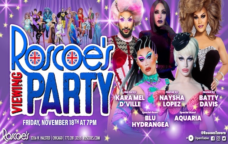 Roscoe's RPDR UK 4 Viewing Party with Blu Hydrangea & Aquaria! Tickets ...