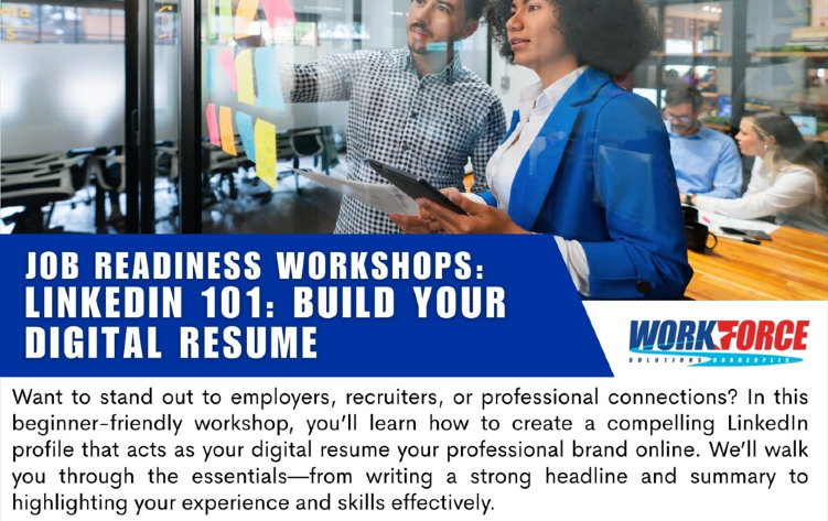 LinkedIn 101: Build Your Digital Resume - Archived Tickets | Workforce ...