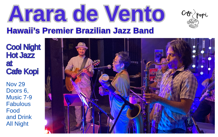 Brazilian Jazz - Sandy Tsukiyama and Arara de Vento Tickets | Cafe