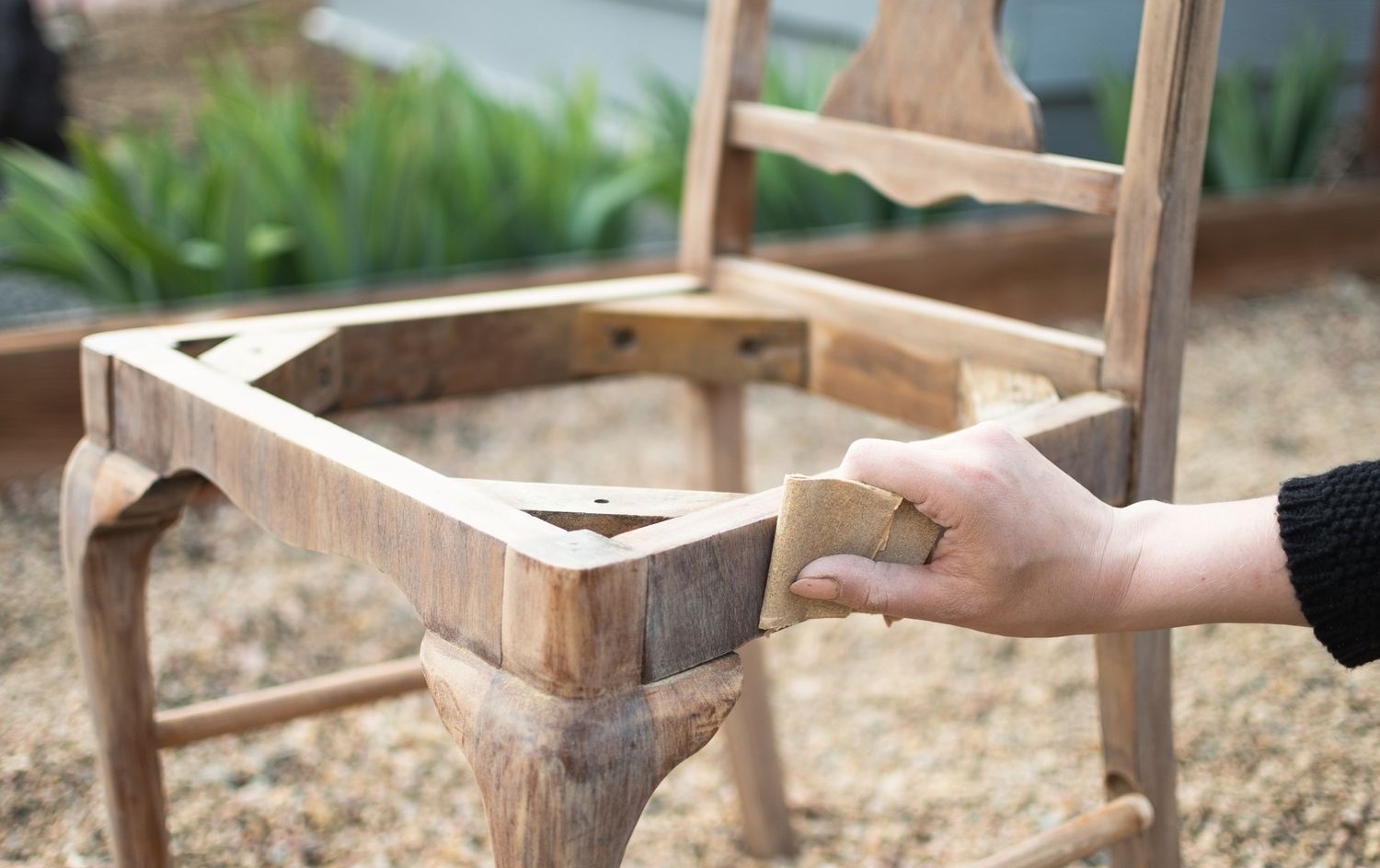 Refurbish on sale wooden chair