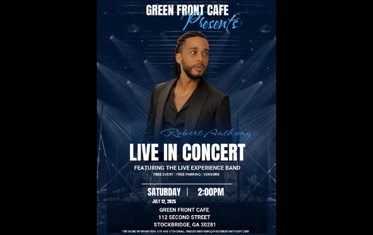 FREE OUTDOOR DAYTIME CONCERT! Robert Anthony LIVE @ Green Front Café ...