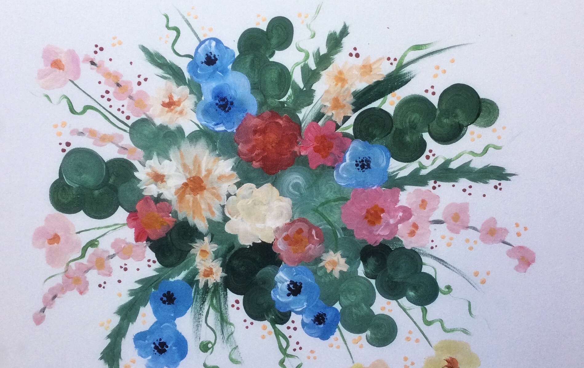 Choose Your Own Bouquet Paint Cafe Tickets Classes at the Art Room