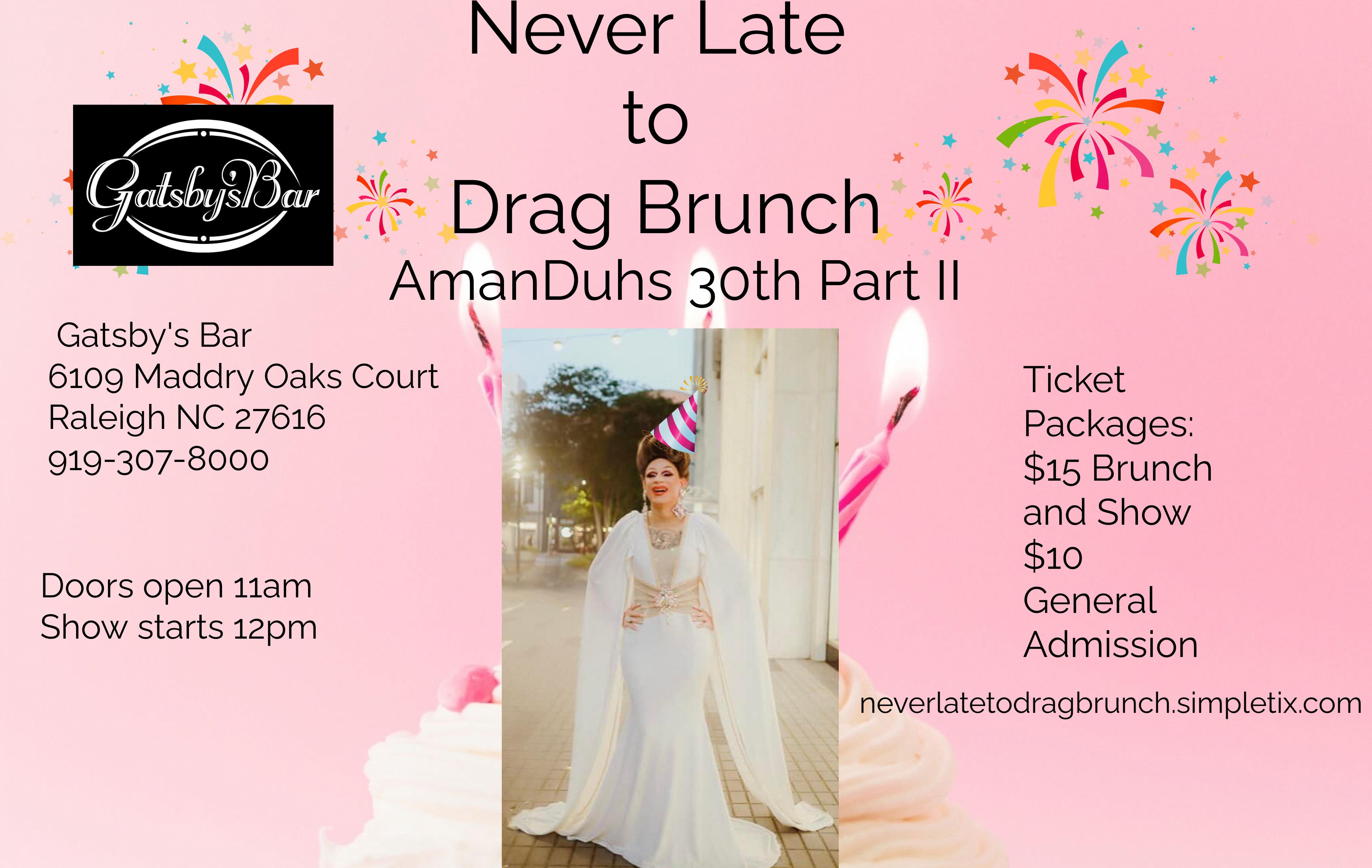 gatsby-s-bar-amanduhs-30th-part-2-tickets-never-late-to-drag-brunch