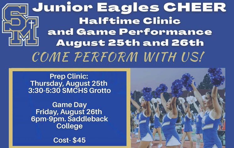 Junior Eagles Cheer Halftime Clinic and Performance 2022