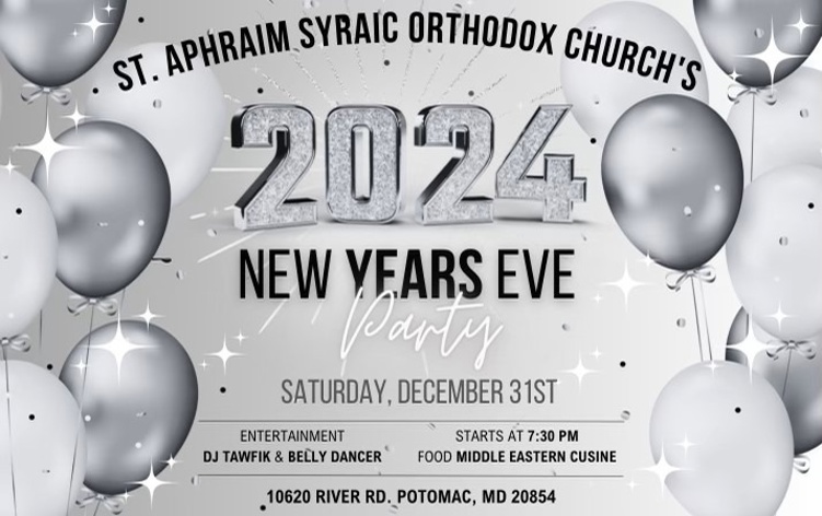 St. Aphraim Syriac Orthodox Church New Year Party 2024 Tickets | St ...