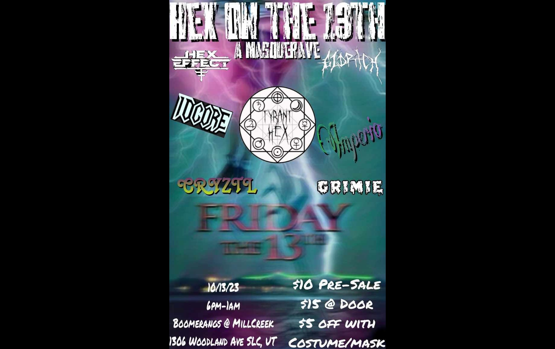 Hex on the 13th! A Masquerave! Tickets HexCollective