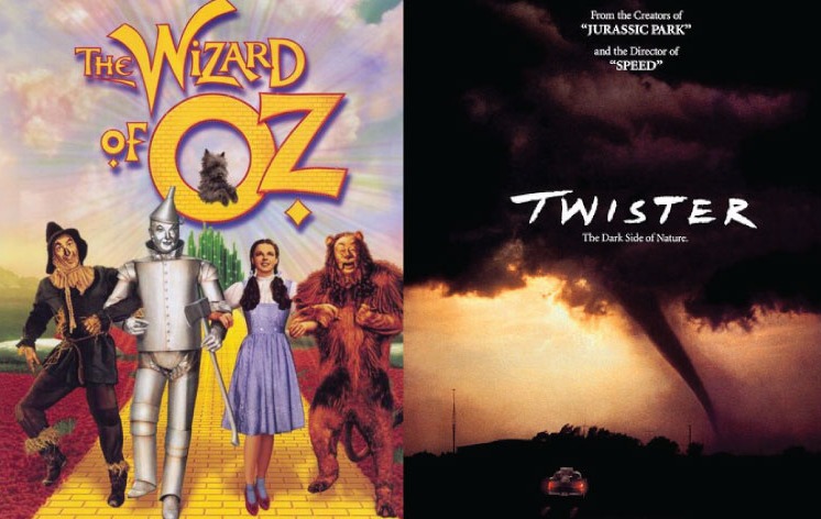 Wizard of OZ (39) and Twister (96)