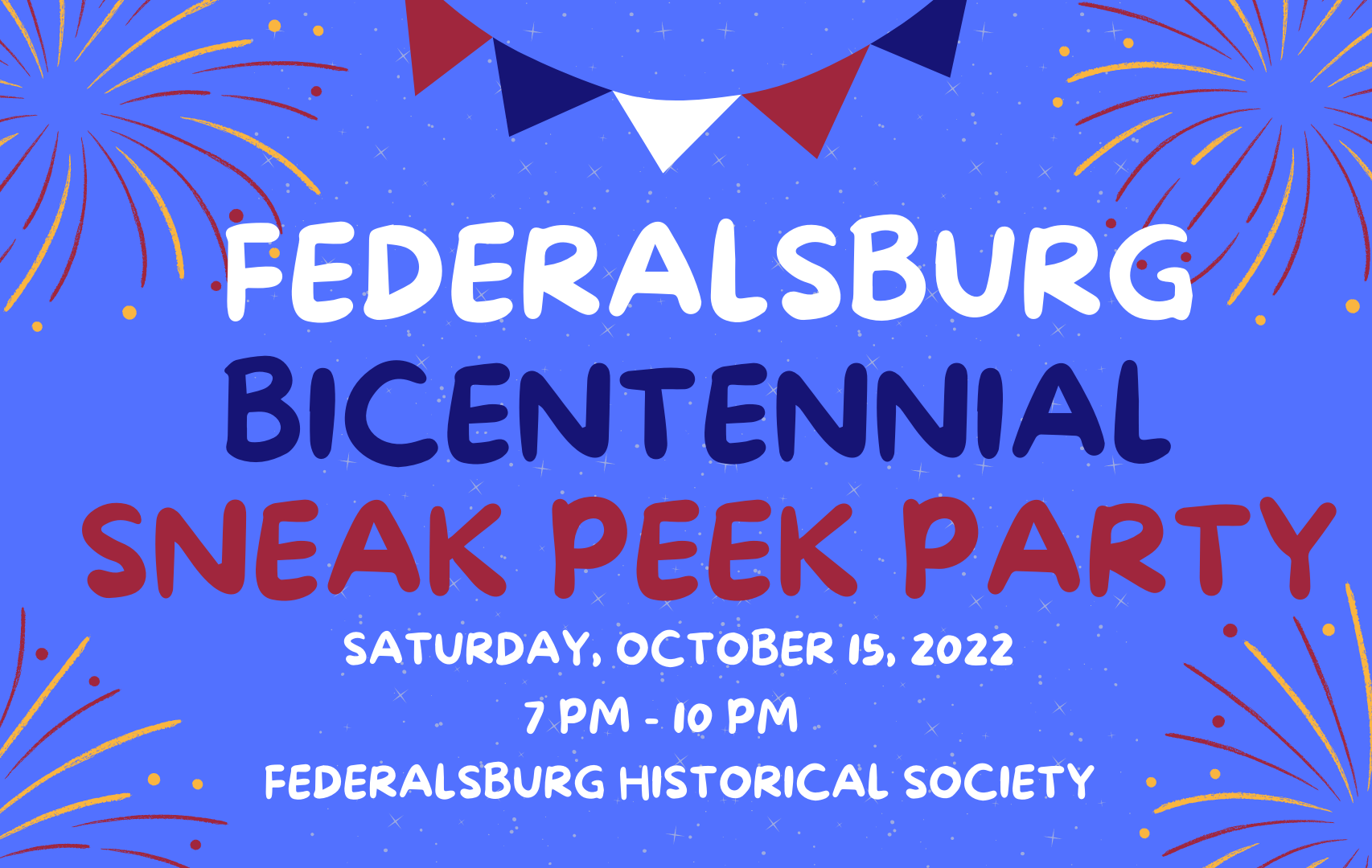 Federalsburg Bicentennial Sneak Peak Party Tickets Federalsburg