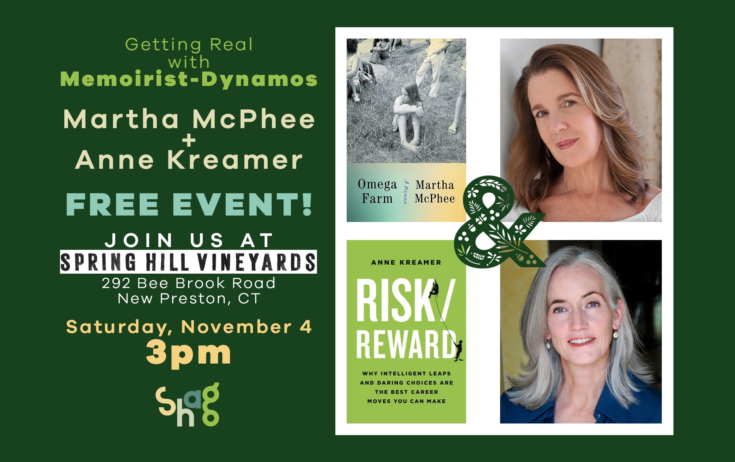 Getting Real with MemoiristDynamos Martha McPhee + Anne Kreamer