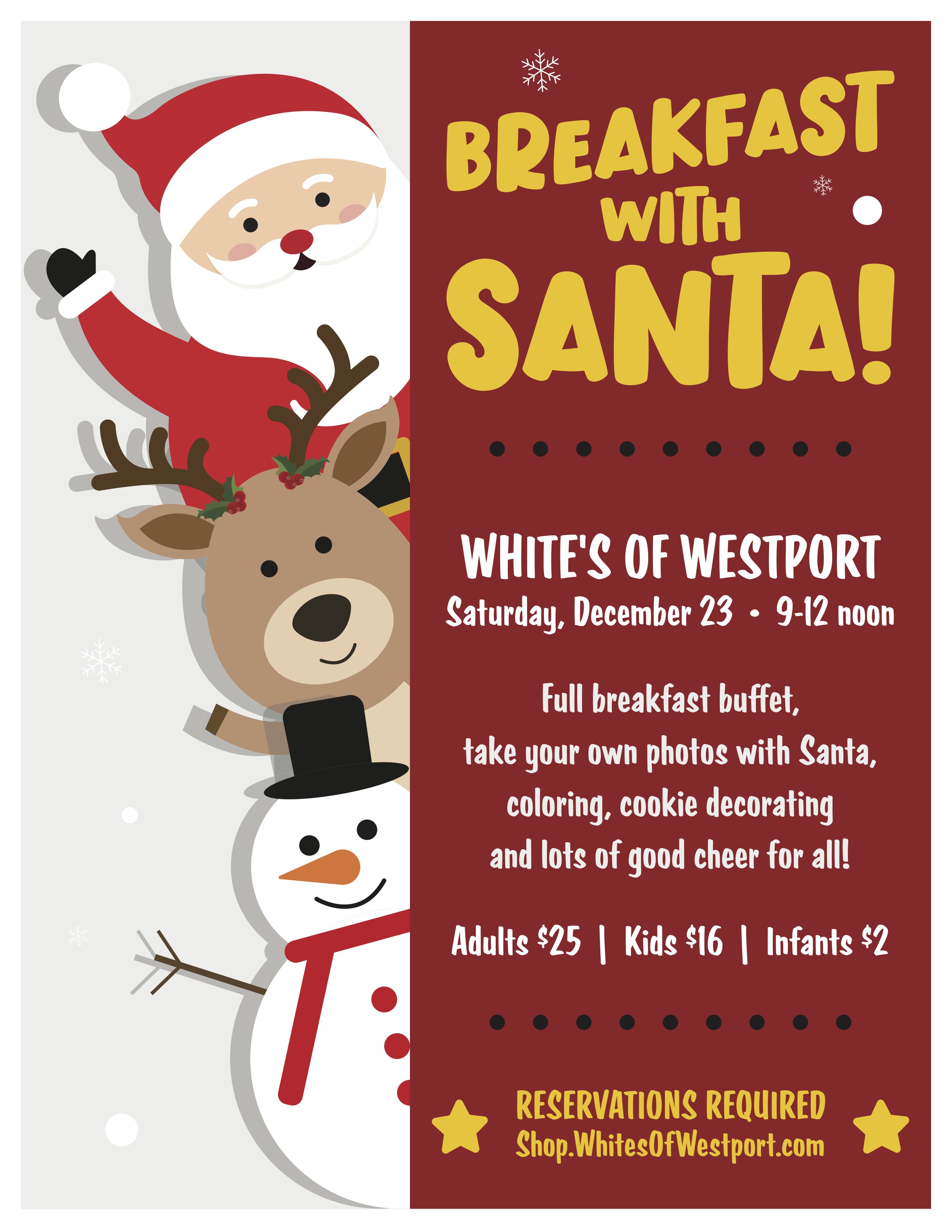 Breakfast with Santa! Featuring Santa, Coloring, Cookie Decorating ...