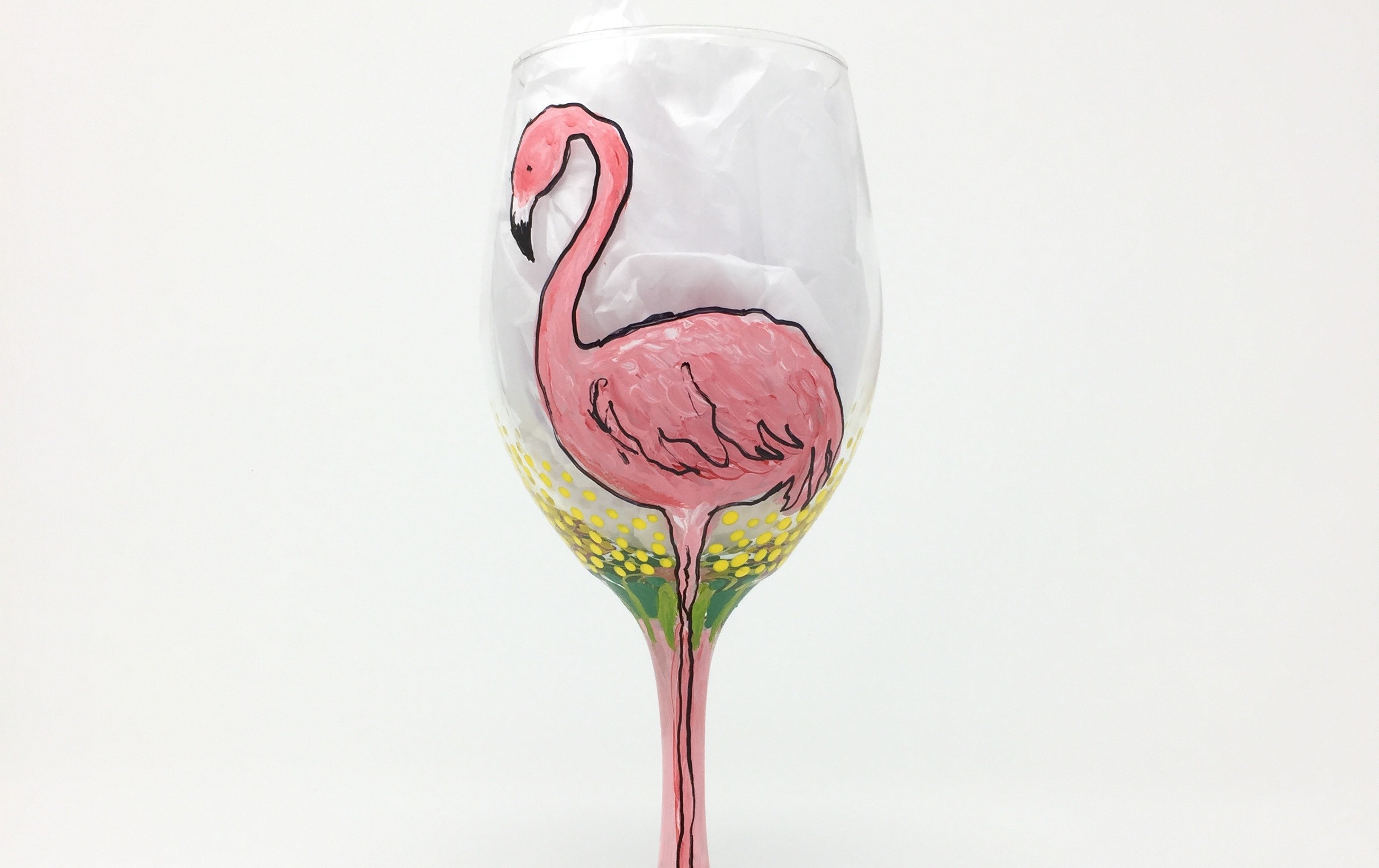 Glass Painting Wine Glasses Tickets One by One Designs