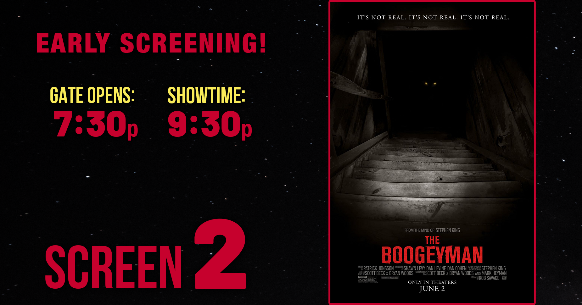 The Boogeyman (PG13) THURSDAY SHOW Tickets Moonlite Theaters, Inc.