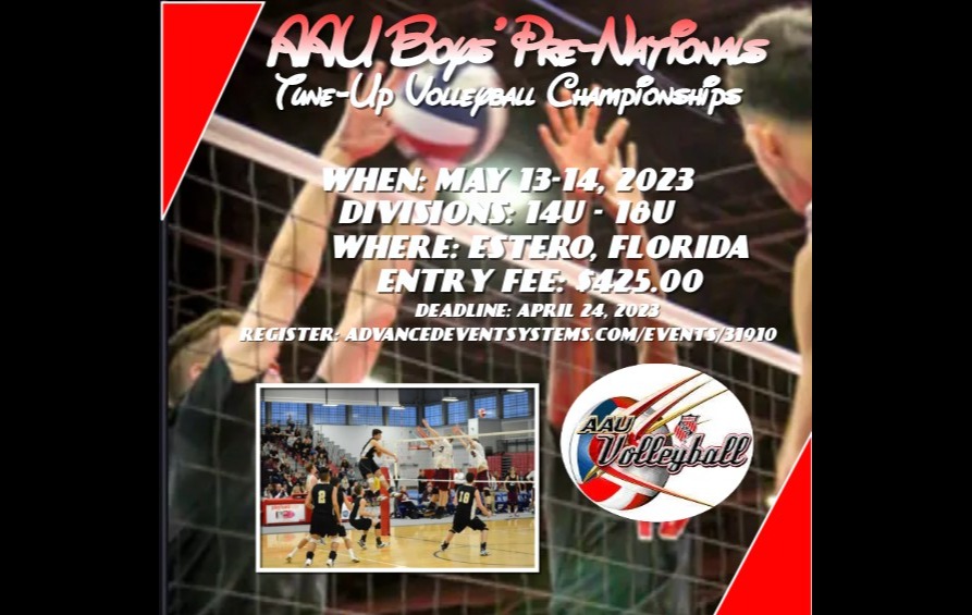 AAU BOYS PRENATIONALS TUNEUP VOLLEYBALL CHAMPIONSHIPS Tickets Tony