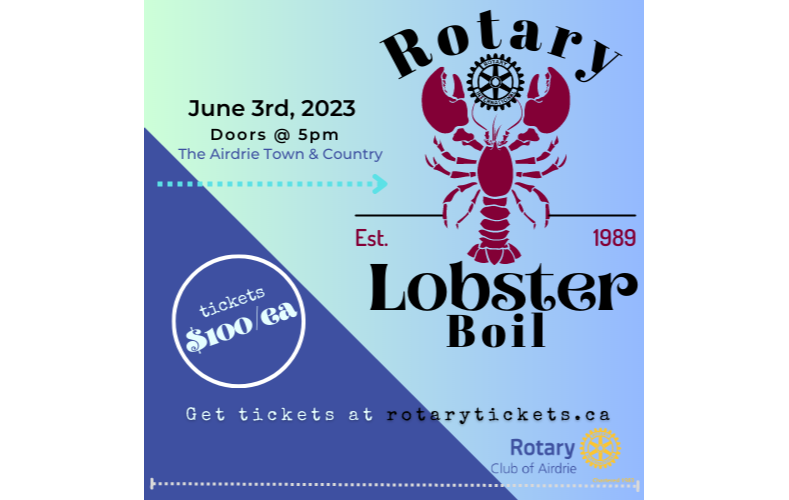 Lobster Boil 2023 Tickets The Rotary Club of Airdrie