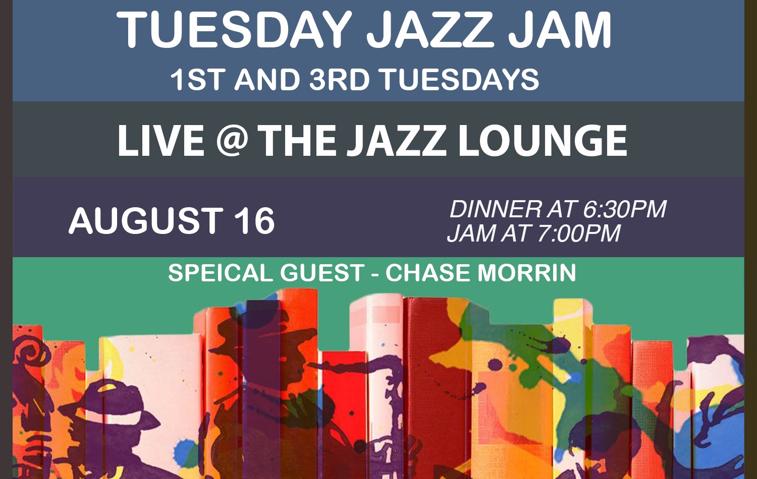 Tuesday Jazz Jam August 16 Tickets The Jazz Lounge