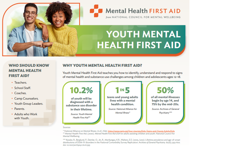 Youth Mental Health First Aid Tickets MHFAwithJulie