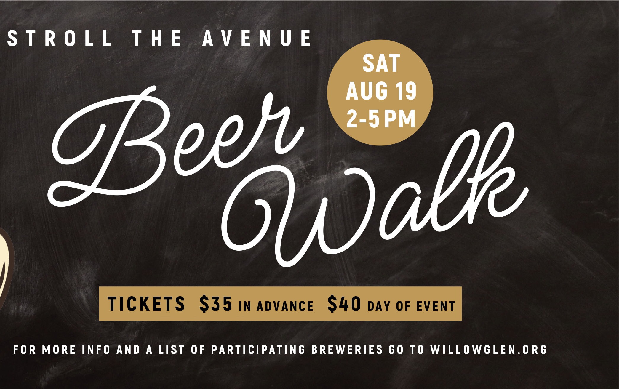 Willow Glen Beer Walk Tickets Willow Glen Business Association